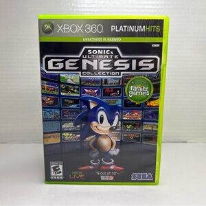 Sonic’s Ultimate Genesis Collection Xbox 360 Platinum Hits CIB Read Description